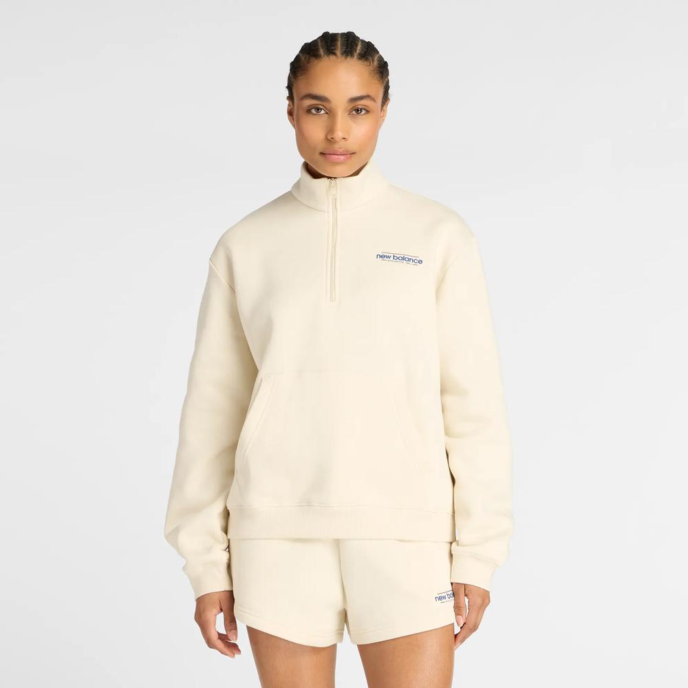 Bluza damska New Balance WT53513LIN - beżowa