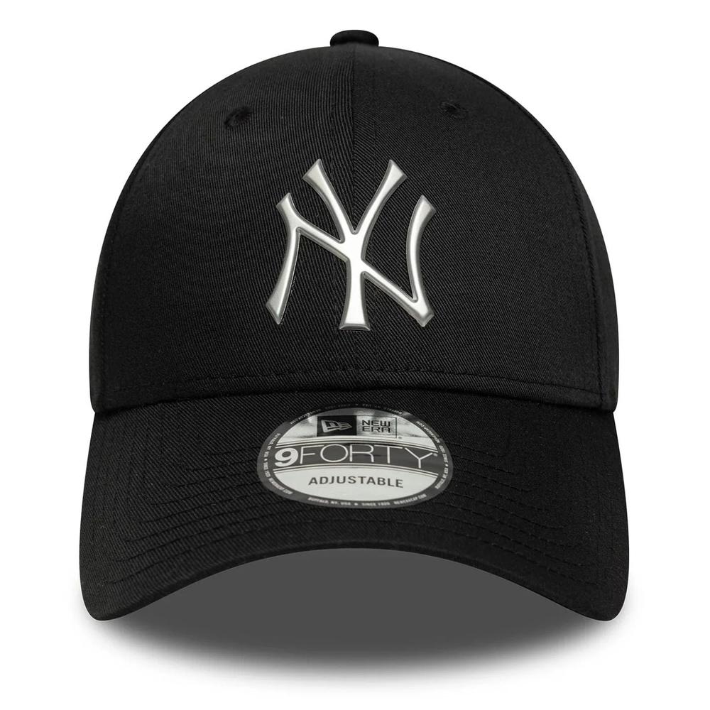 Czapka unisex New Era New York Yankees MLB Metallic 9FORTY 60771846 - czarna