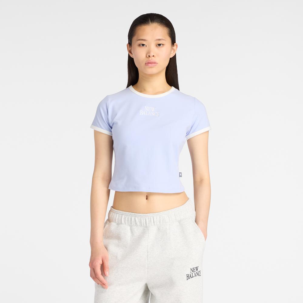 Koszulka damska New Balance WT61Y33QDYK - fioletowa