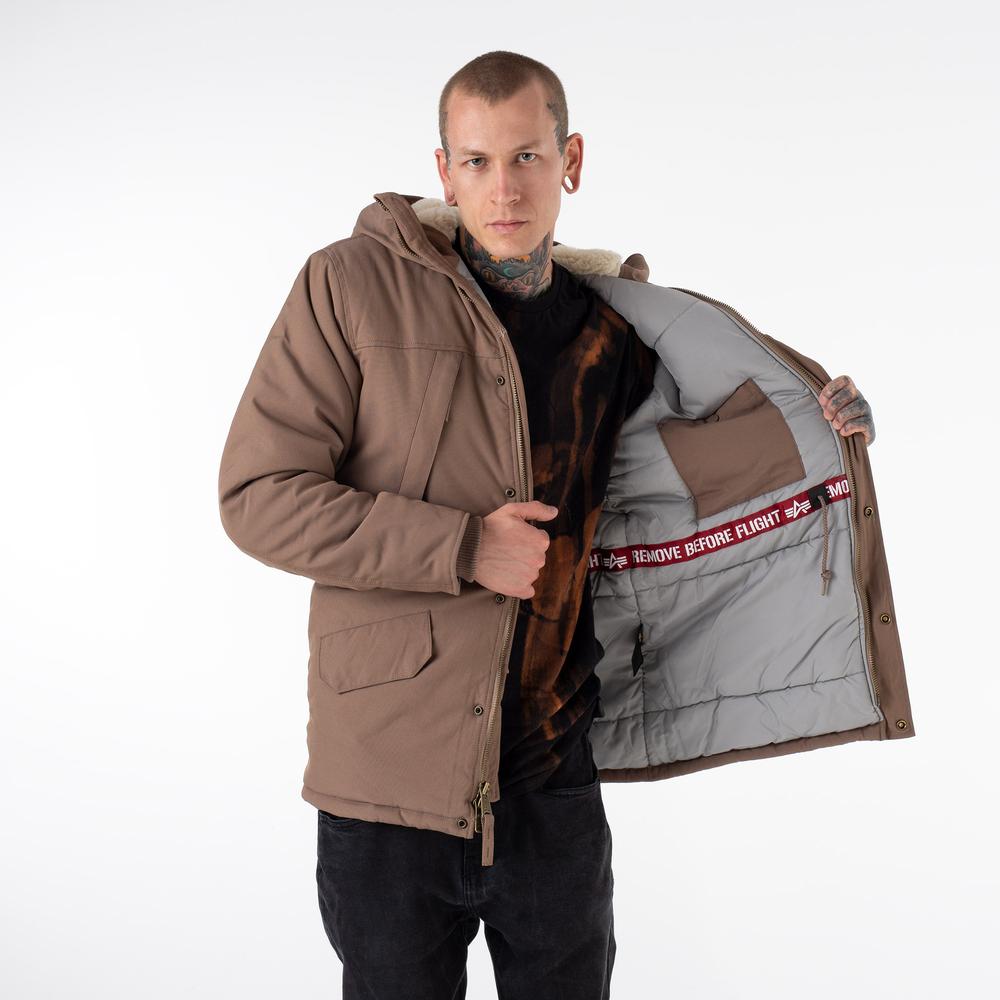 Kurtka Alpha Industries N3B Expedition Parka 108112183 - brązowa