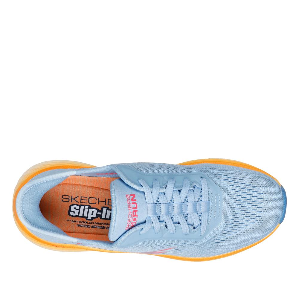Buty damskie Skechers Max Cushioning Elite 2.0 - Solace 129626BLOR - niebieskie