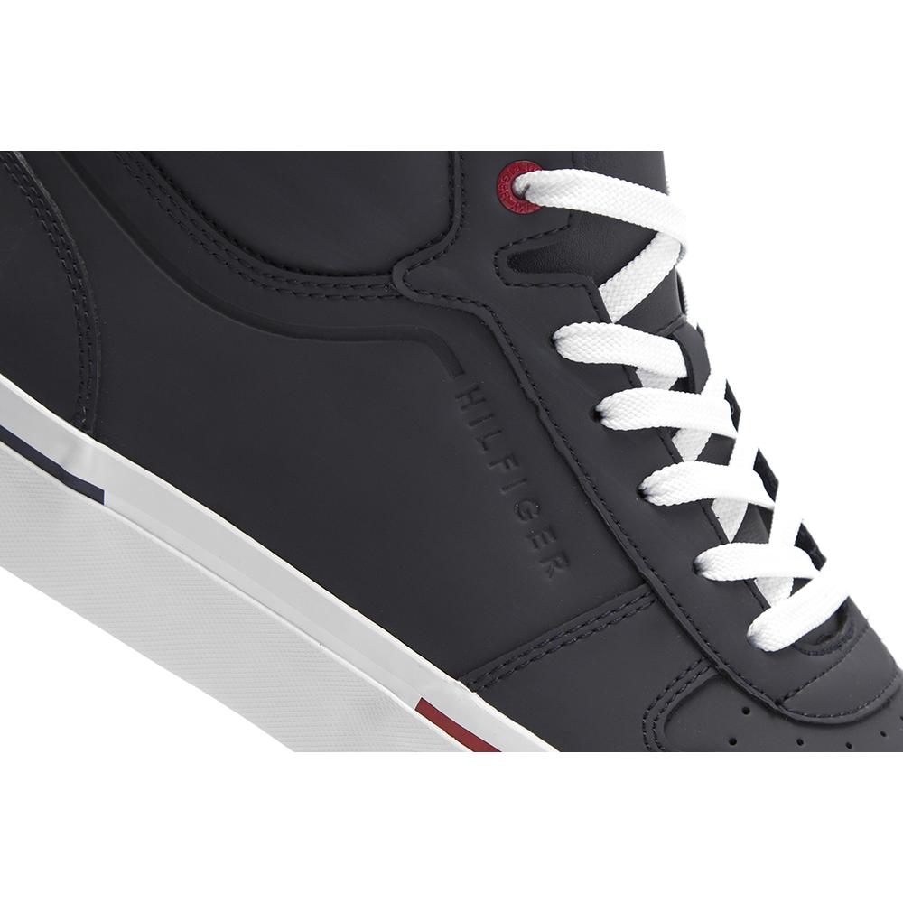 TOMMY HILFIGER CORE CORPORATE HIGH VULC SNEAKER > FM0FM02276 403