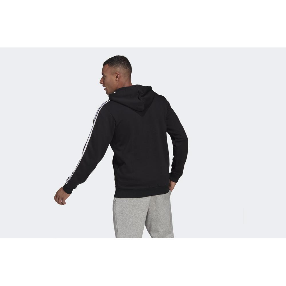 Bluza adidas Essentials Fleece 3-Stripes Full-Zip Hoodie GK9051 - czarna