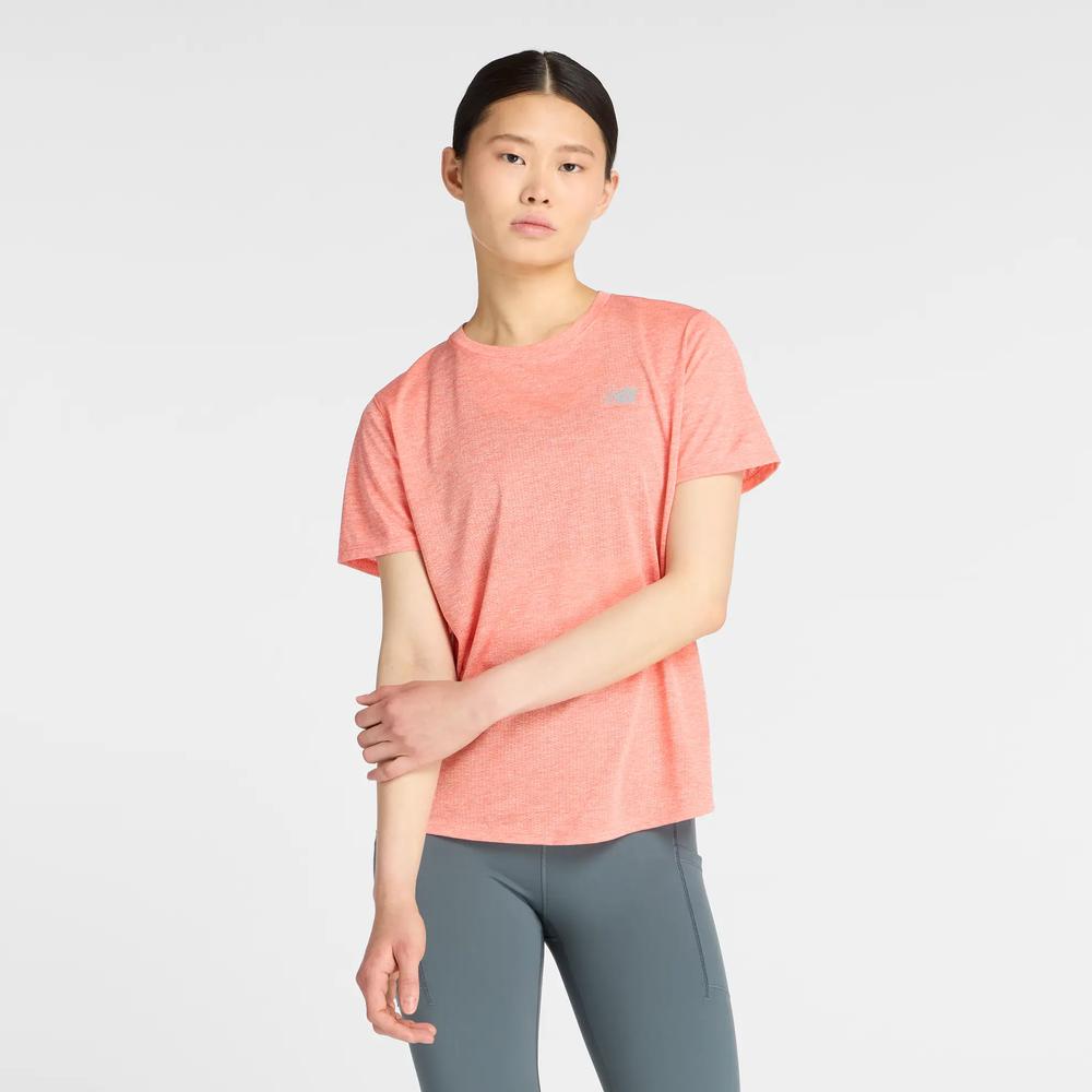 Koszulka damska New Balance WT41253FLE - pomarańczowa