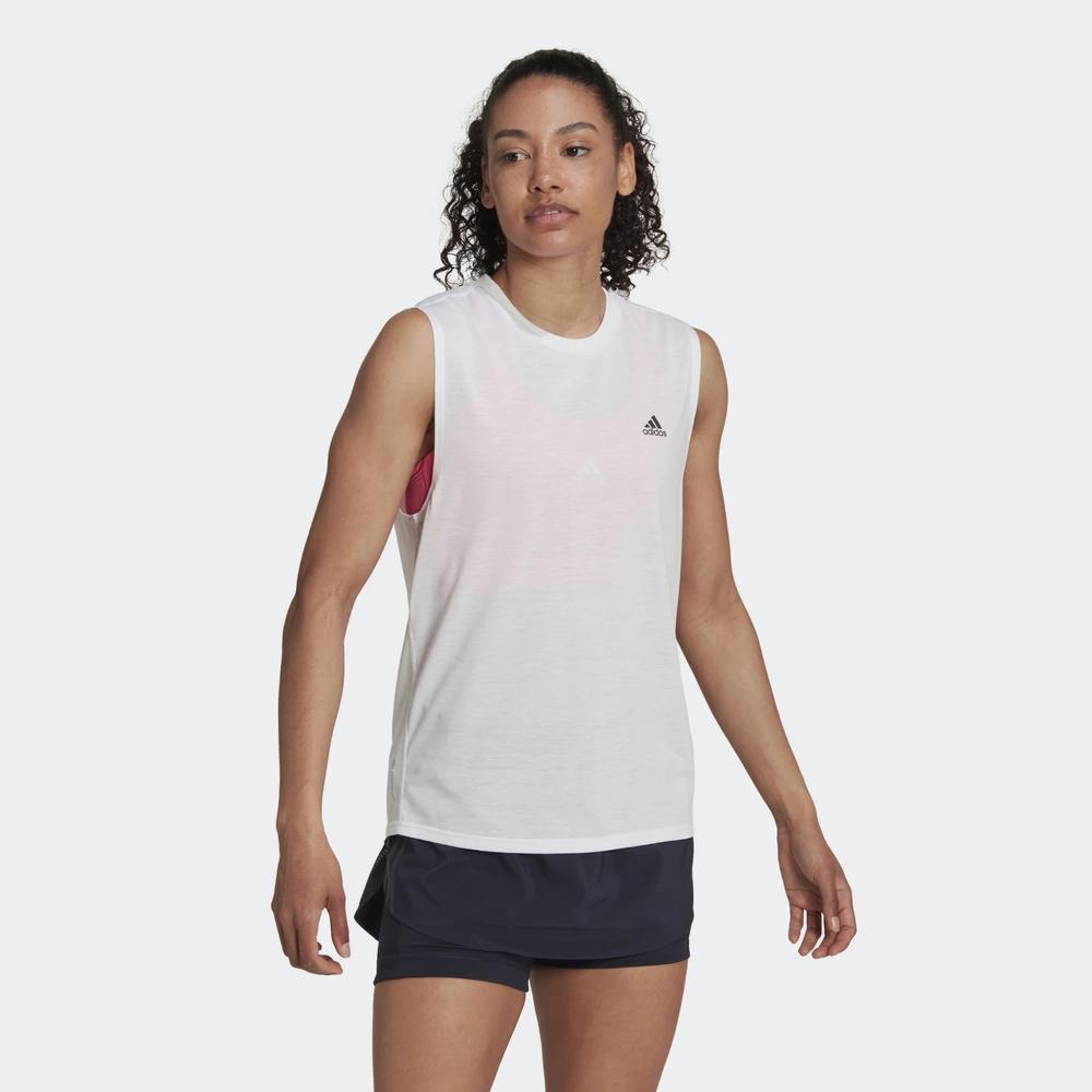 Koszulka adidas Run Icons Muscle Tank HK9117 - biała
