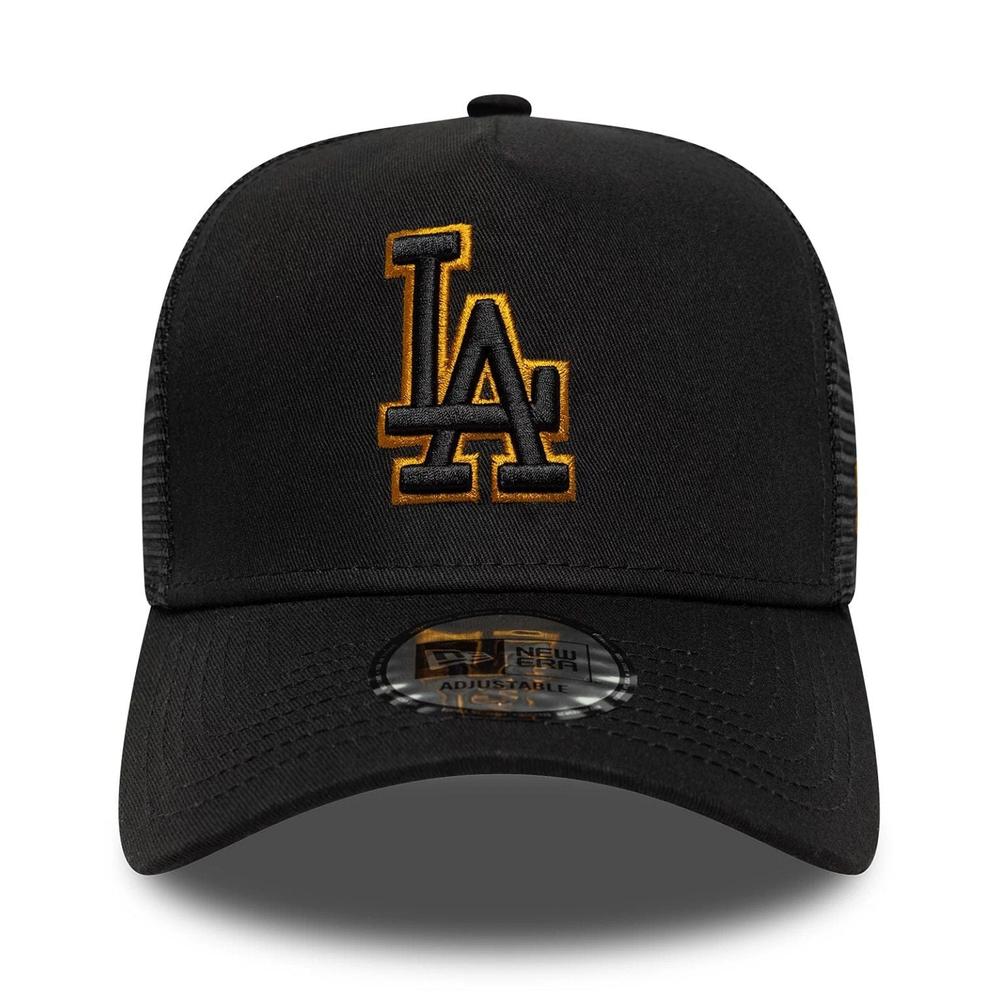 Czapka unisex New Era LA Dodgers MLB Outline 9FORTY Trucker 60771720 - czarna