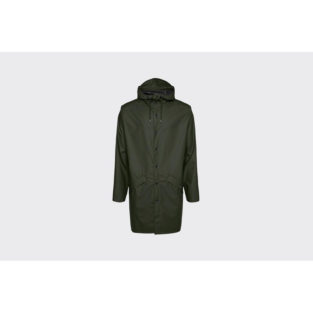 Kurtka Rains Long Jacket 12020-03 - zielona