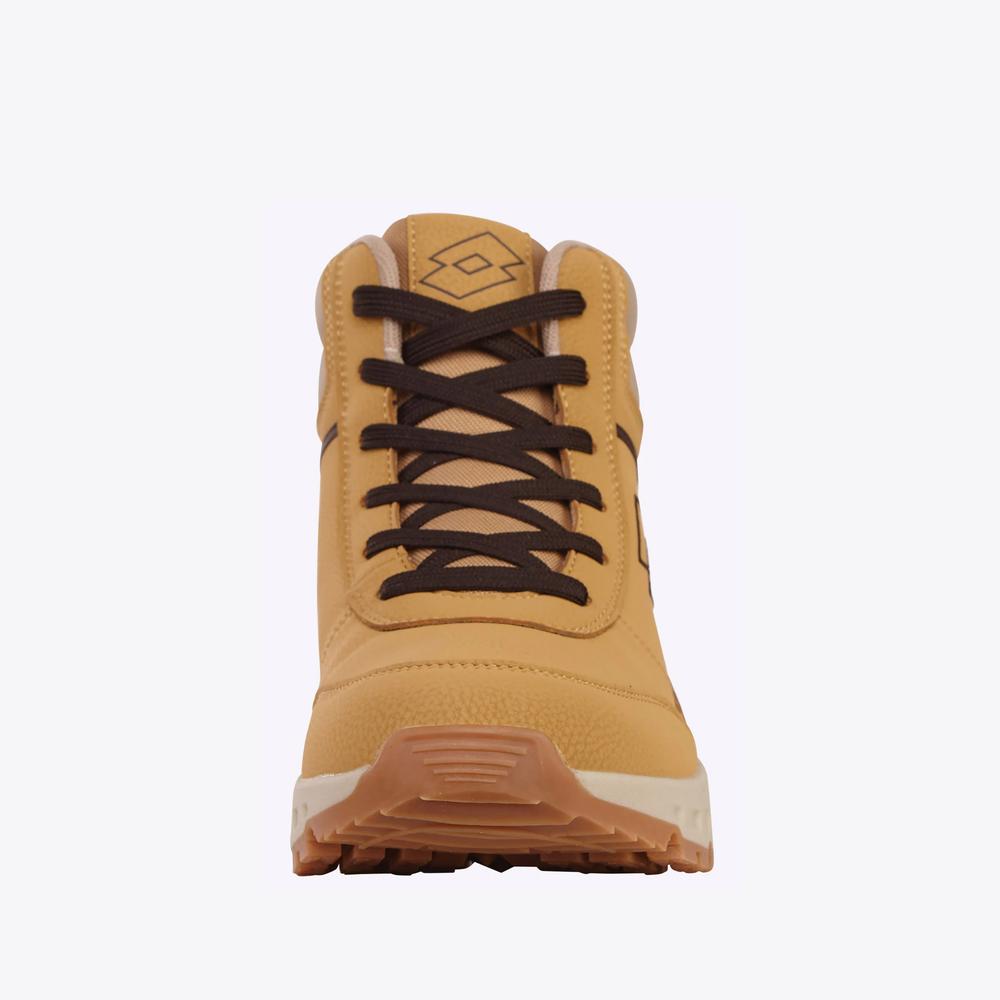 Buty męskie Lotto Evedal Mid 2400300U-7272 - brązowe