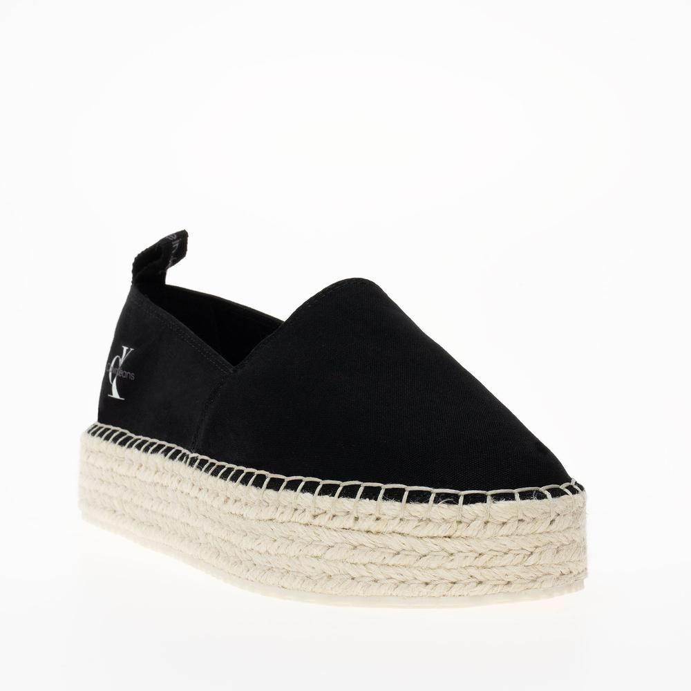 Buty Calvin Klein Platform Espadrille ML BTW YW0YW01378-BEH - czarne