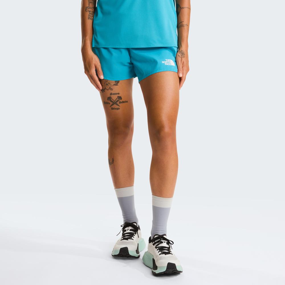 Spodenki damskie The North Face Lightbright 4" 0A8FZGG7D1 - niebieskie