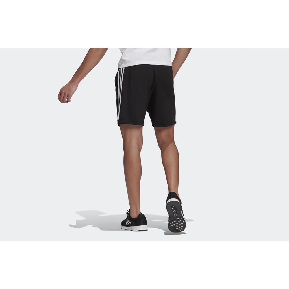 Spodenki adidas Essentials French Terry 3-Stripes GK9597 - czarne