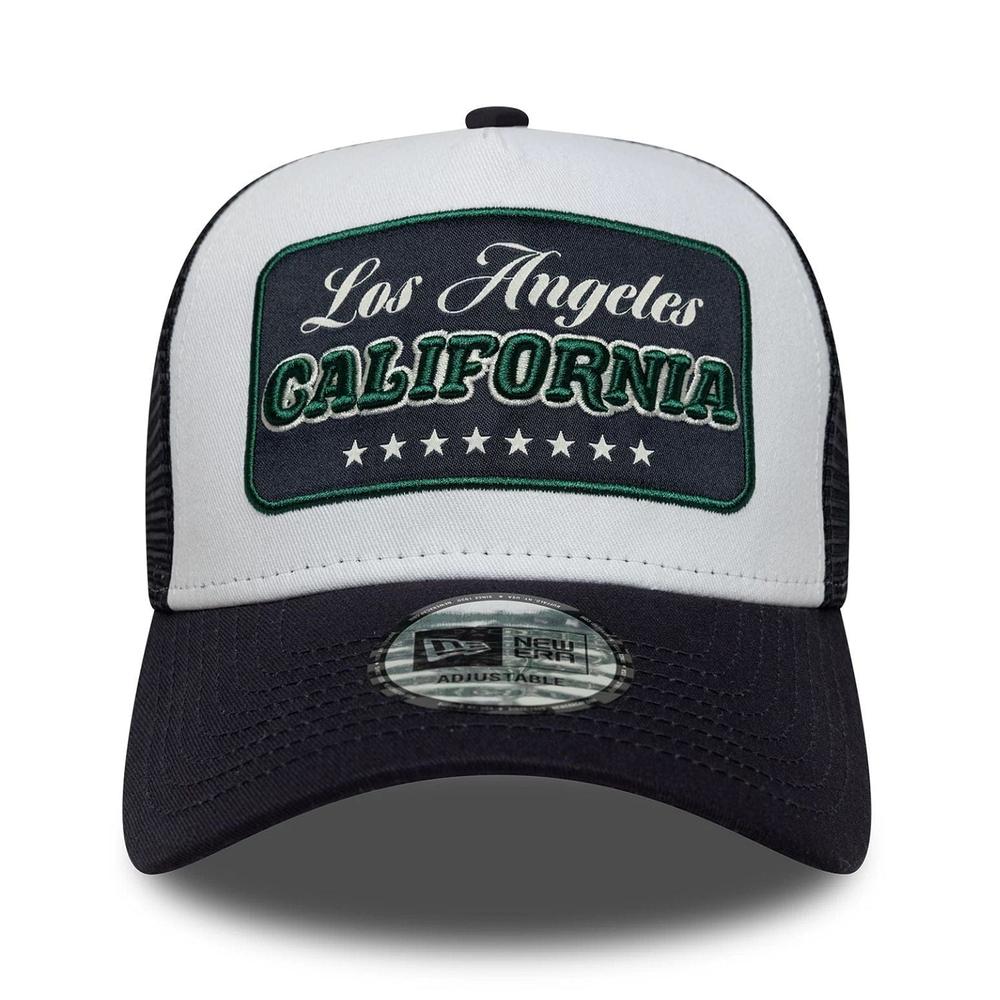 Czapka męska New Era Location Patch 9FORTY A-Frame Trucker 60771857 - granatowa