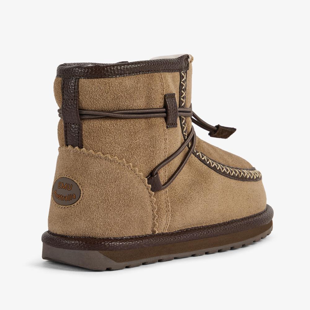 Buty dziecięce Emu Australia Hunter Mini K13349MUSH - brązowe