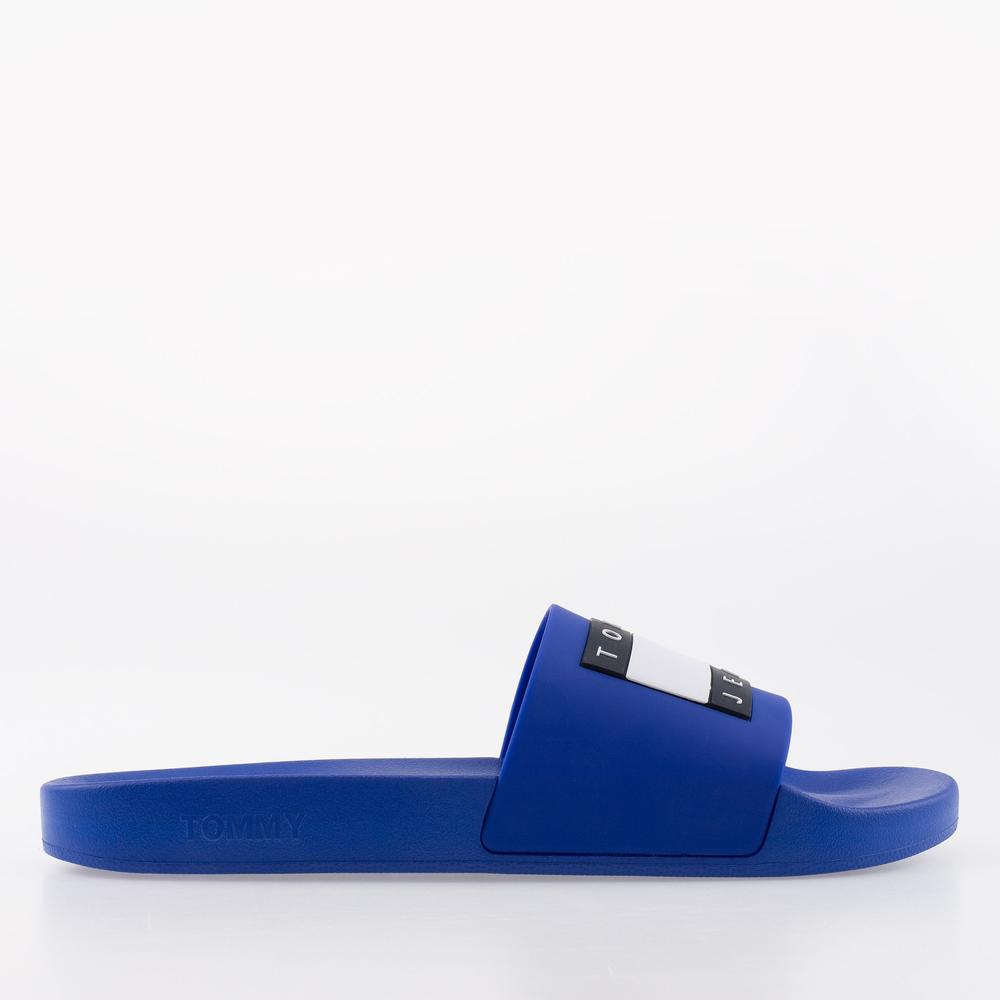 Klapki Tommy Jeans Pool Slide EM0EM01191-C66 - granatowe