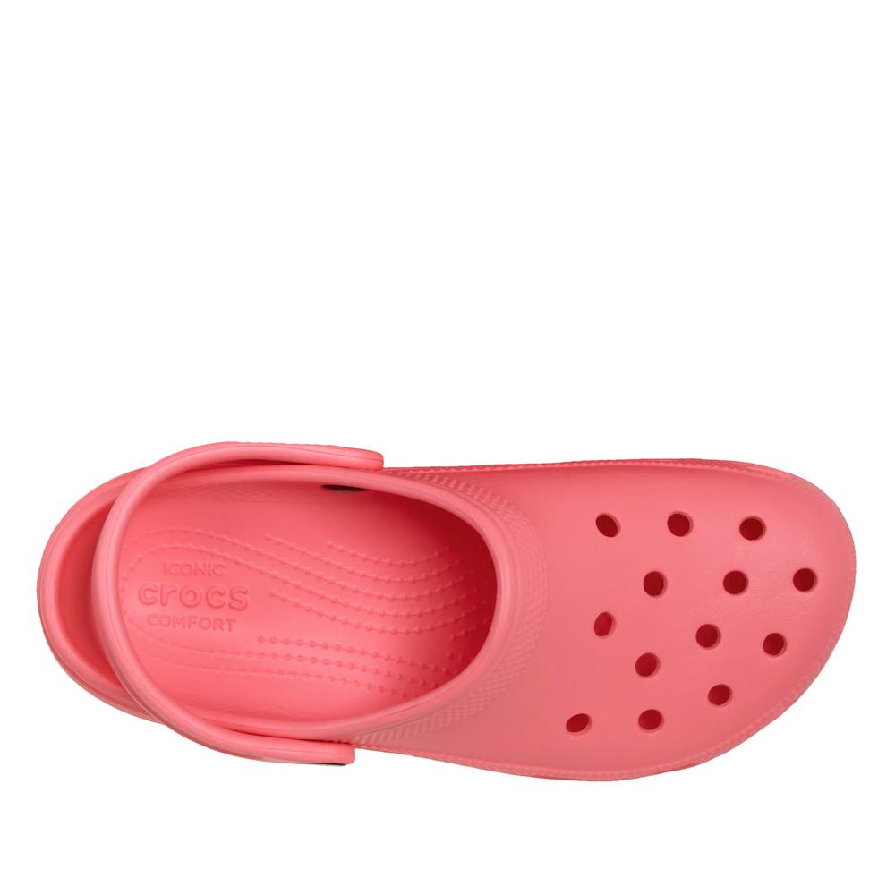 Klapki damskie Crocs Classic Platform Clog 206750-6UI - różowe
