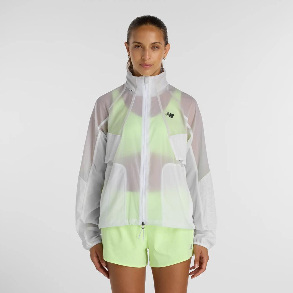 Kurtka damska New Balance WJ61J326GYM - szara