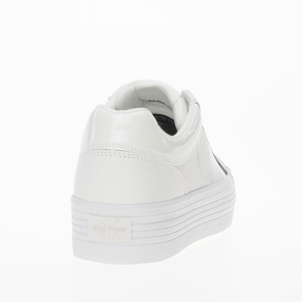 Buty Calvin Klein Bold Vulc Flatform Low Leather NBS MET YW0YW01414-01V - białe