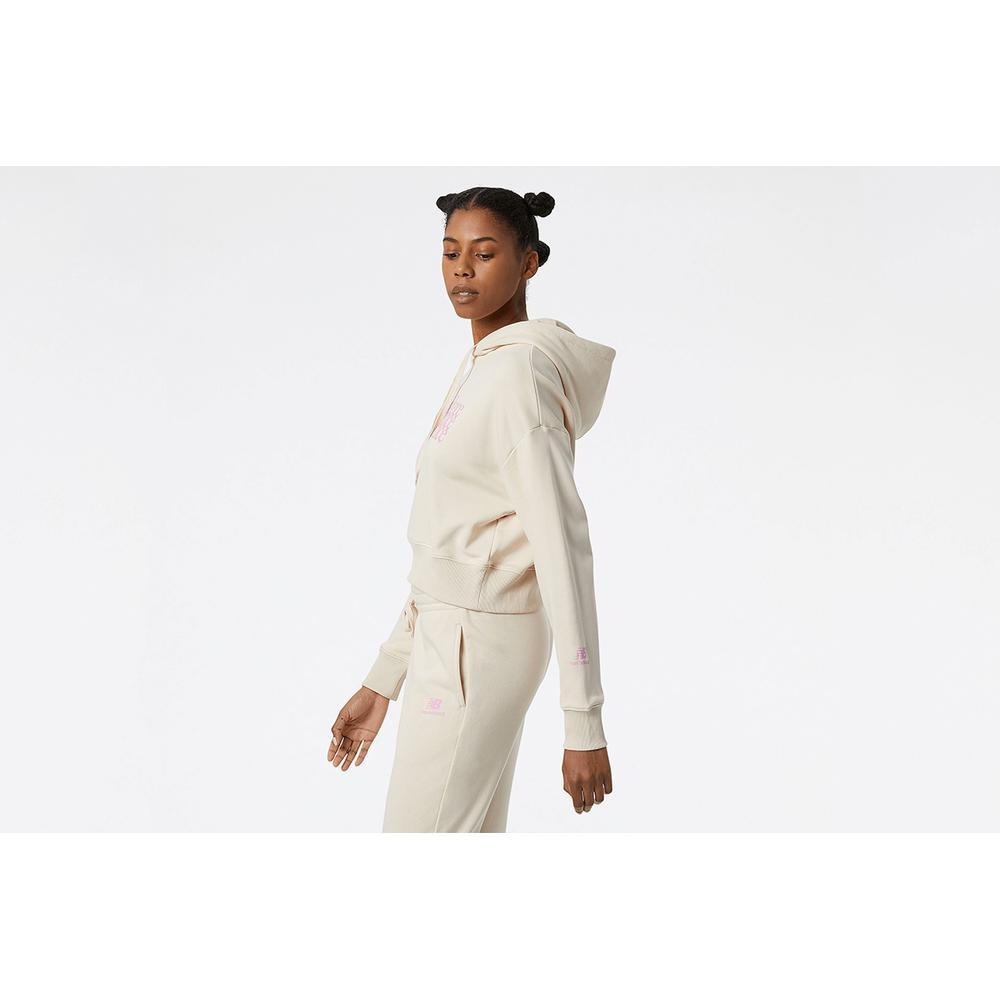 Bluza New Balance WT21509CTU - beżowa