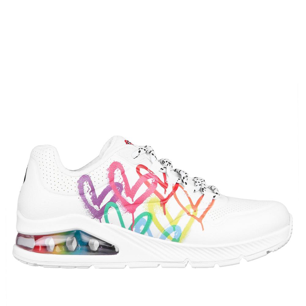 Buty Skechers x JGoldcrown Uno 2 Floating Love 155521WHT - białe
