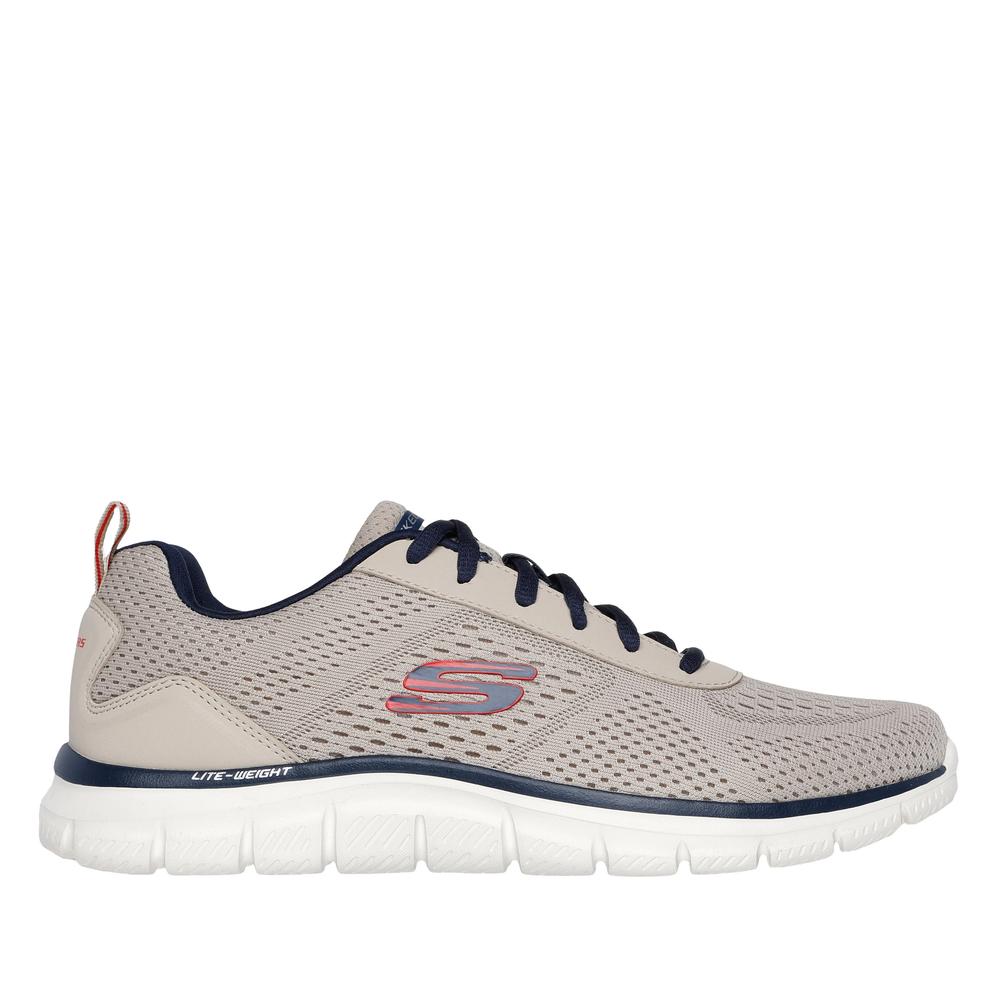 Buty męskie Skechers Track Lesher 232758TPNV - beżowe