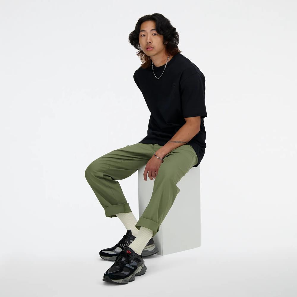 Spodnie New Balance MP41575DEK - zielone