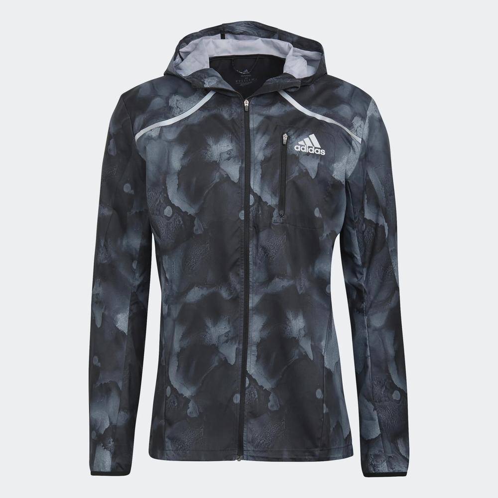 Kurtka adidas Marathon Fast Graphic Jacket HE4562 - czarna