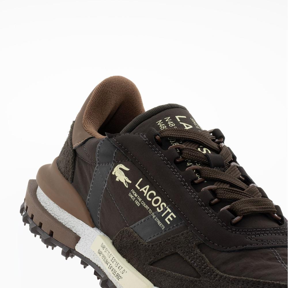 Buty męskie Lacoste Elite Active 1263 SMA 751SMA0042-DB2 - brązowe