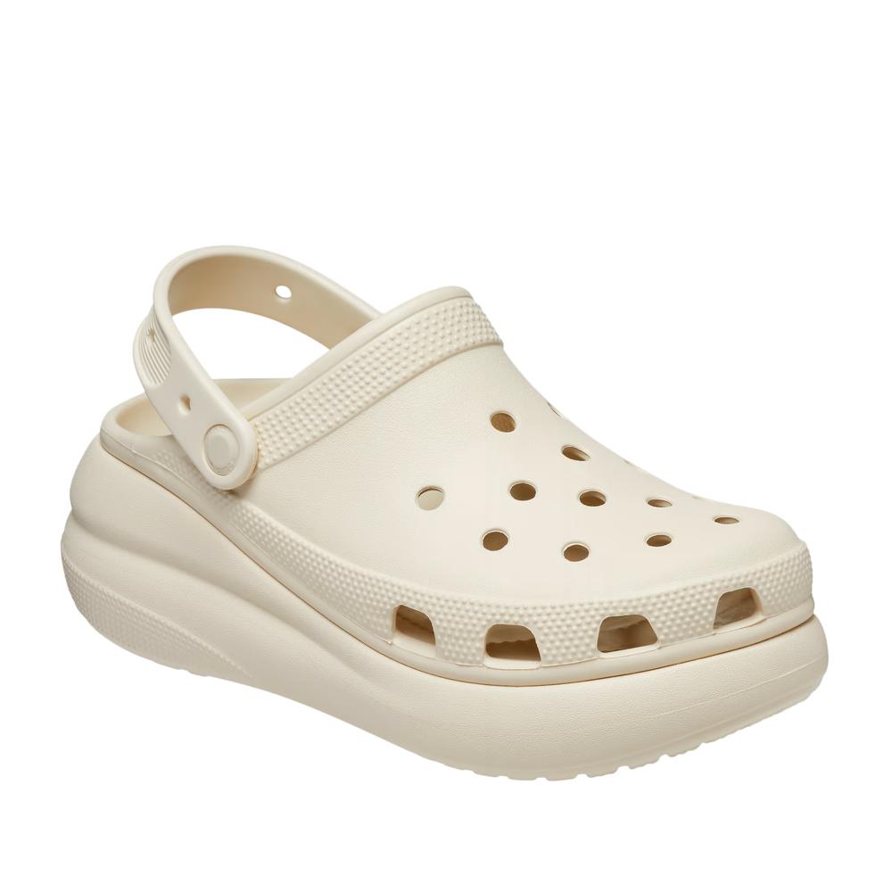 Klapki Crocs Classic Crush Clog 207521-2Y2 - kremowe