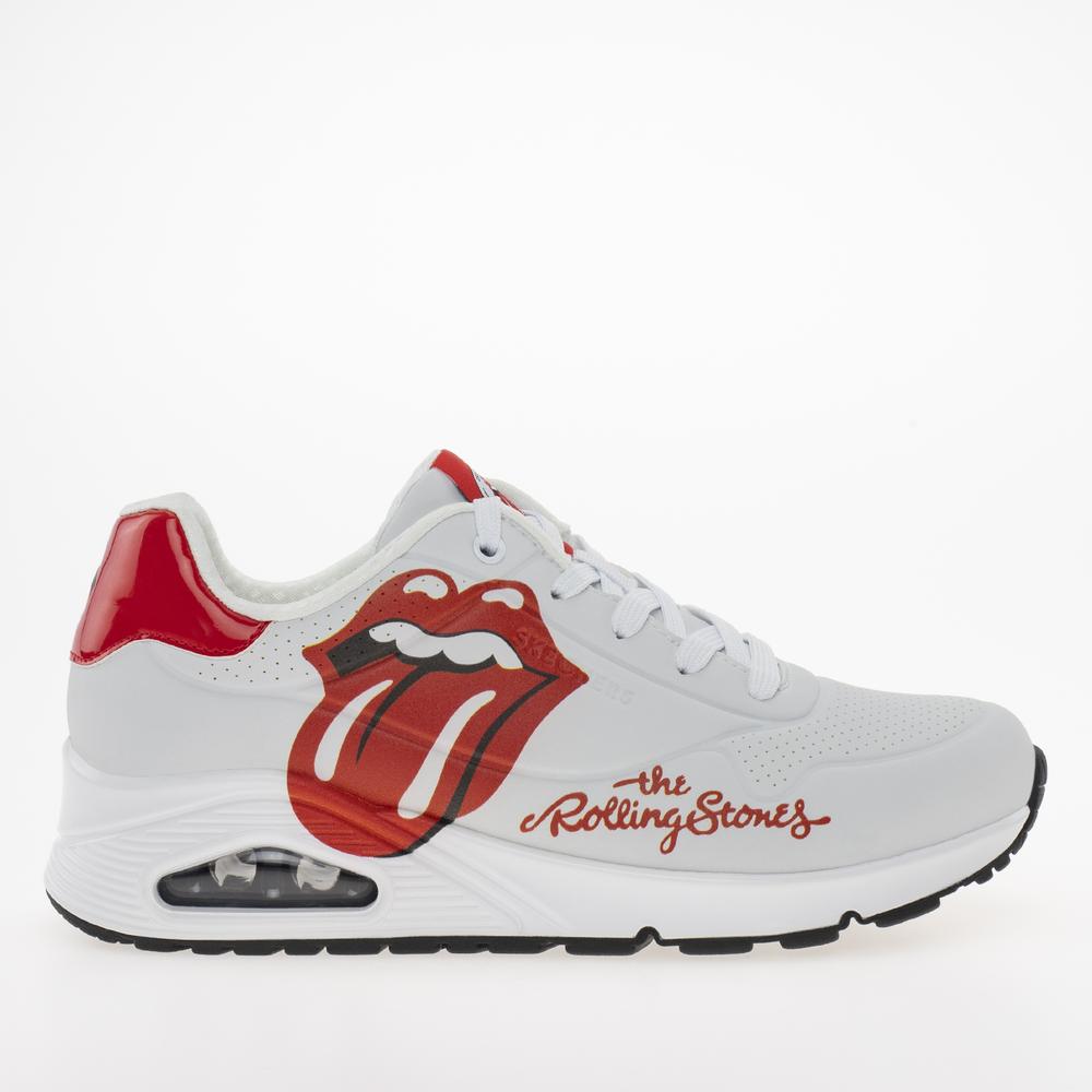 Buty Skechers Uno Rolling Stones Single 177965WRD - białe