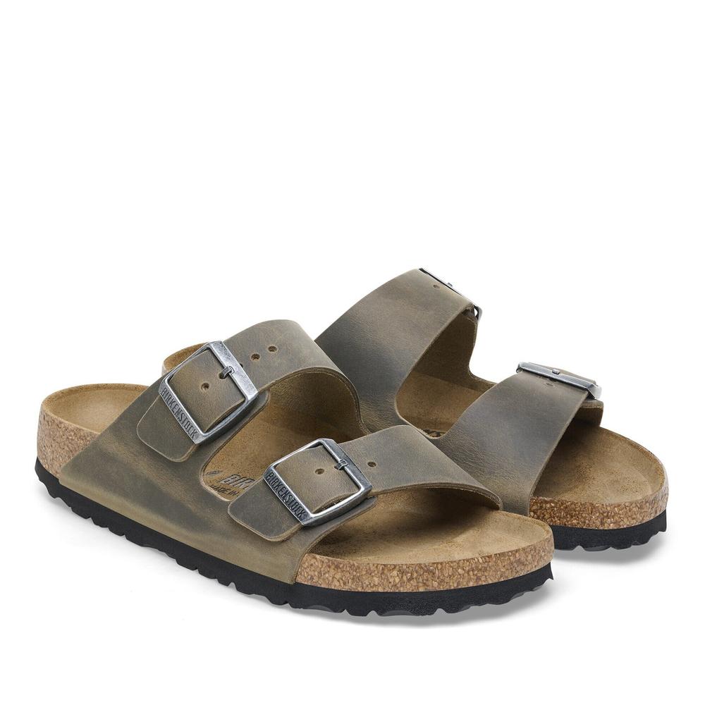 Klapki unisex Birkenstock Arizona 1027022 - zielone