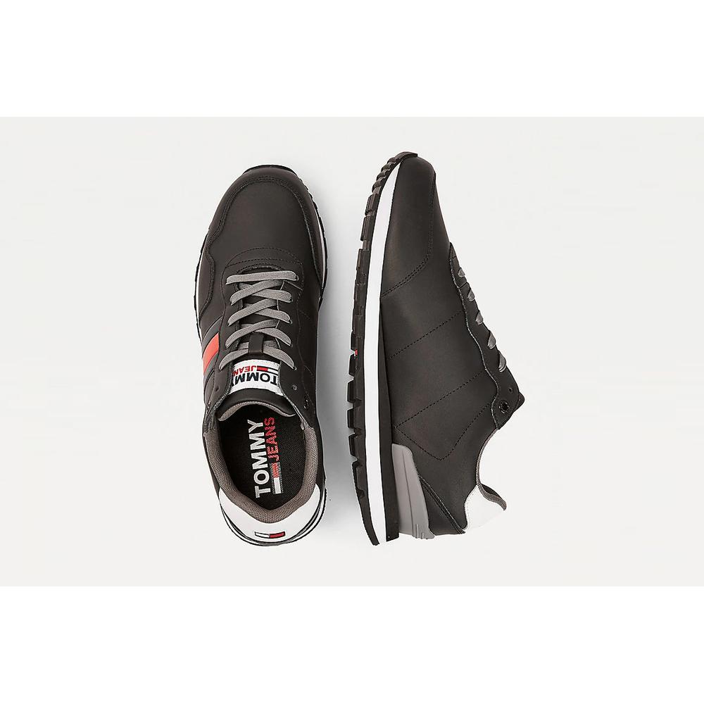 TOMMY HILFIGER LEATHER LIFESTYLE SNEAKER > EM0EM00577-BDS