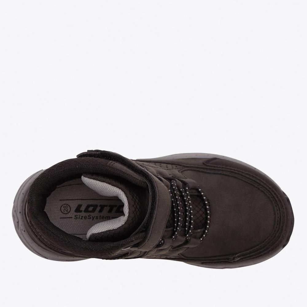 Buty dziecięce Lotto Alderton Mid 2600400K-1116 - czarne