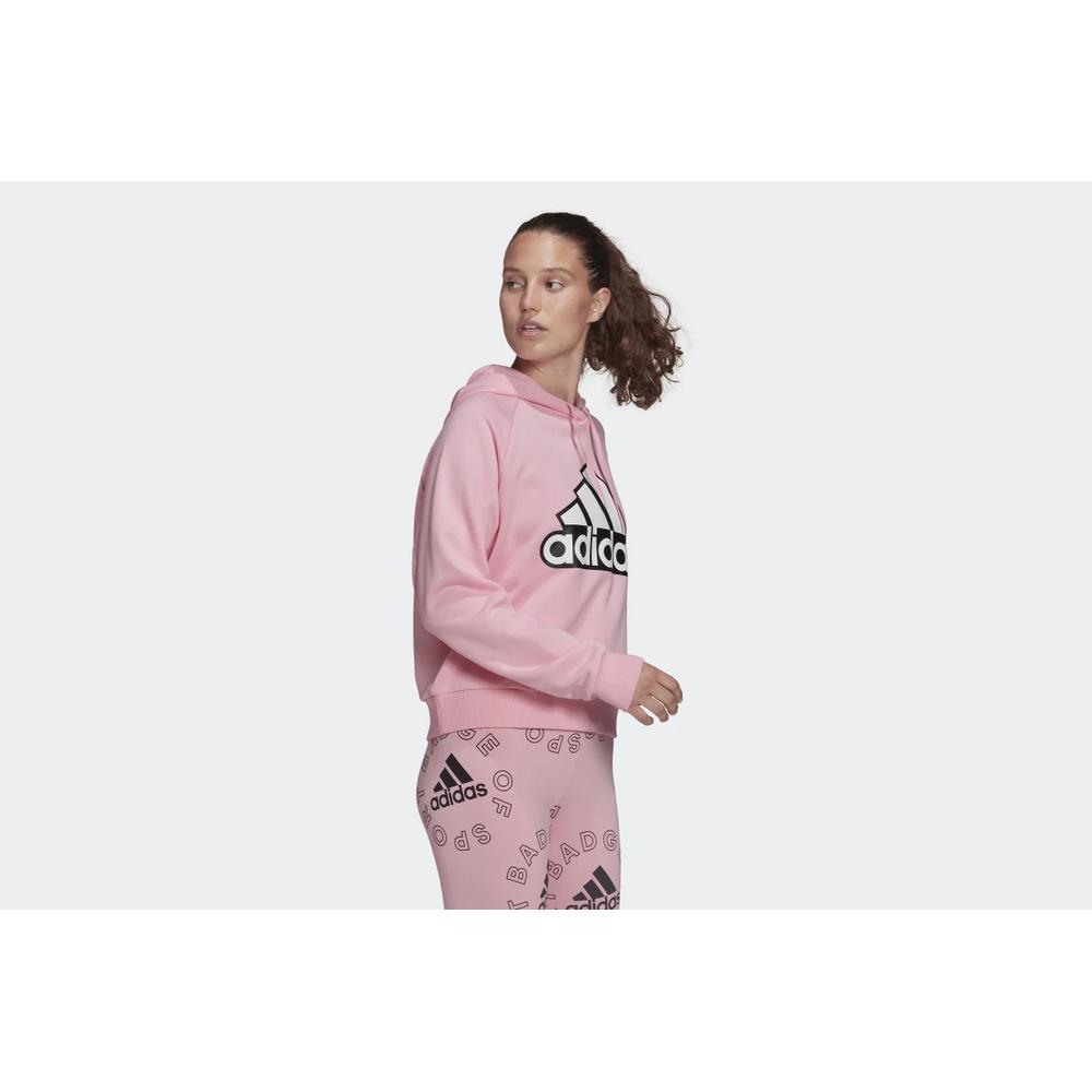 Bluza adidas Essentials Outlined Logo Hoodie HC9174 - różowa