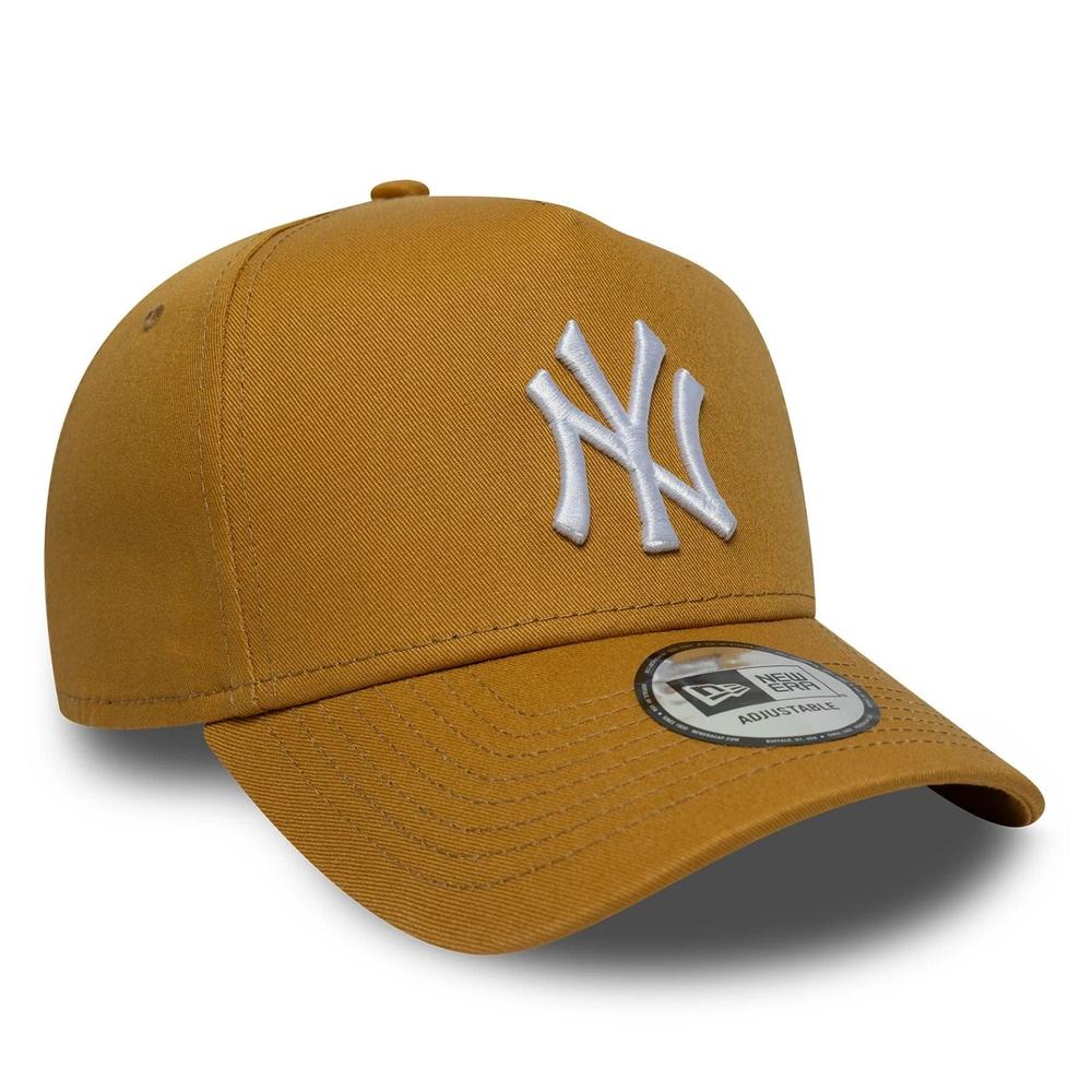 Czapka unisex New Era Yankees MLB League Essential Beige 9FORTY E-Frame 60771716 - żółta