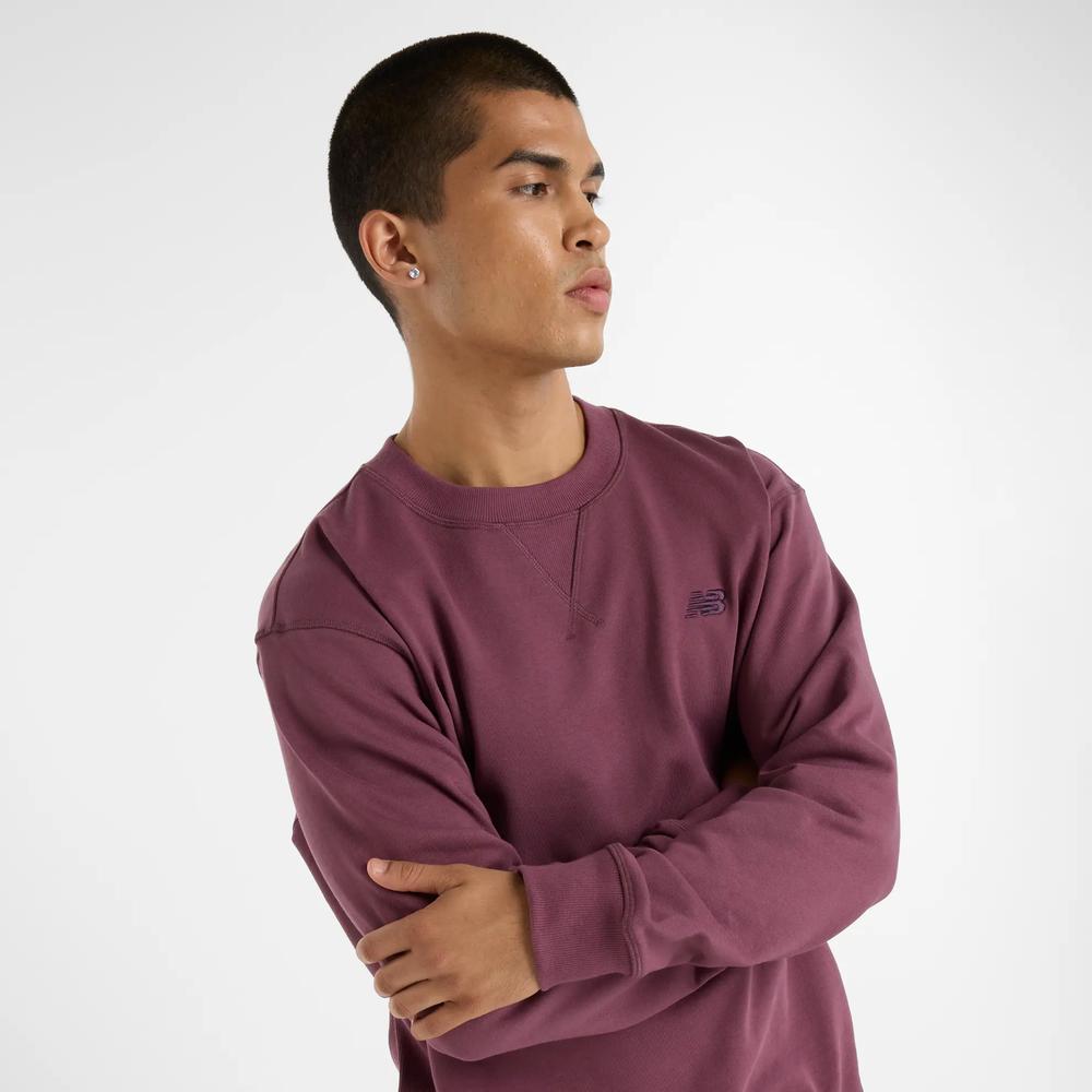 Bluza New Balance MT41506FDP - fioletowa