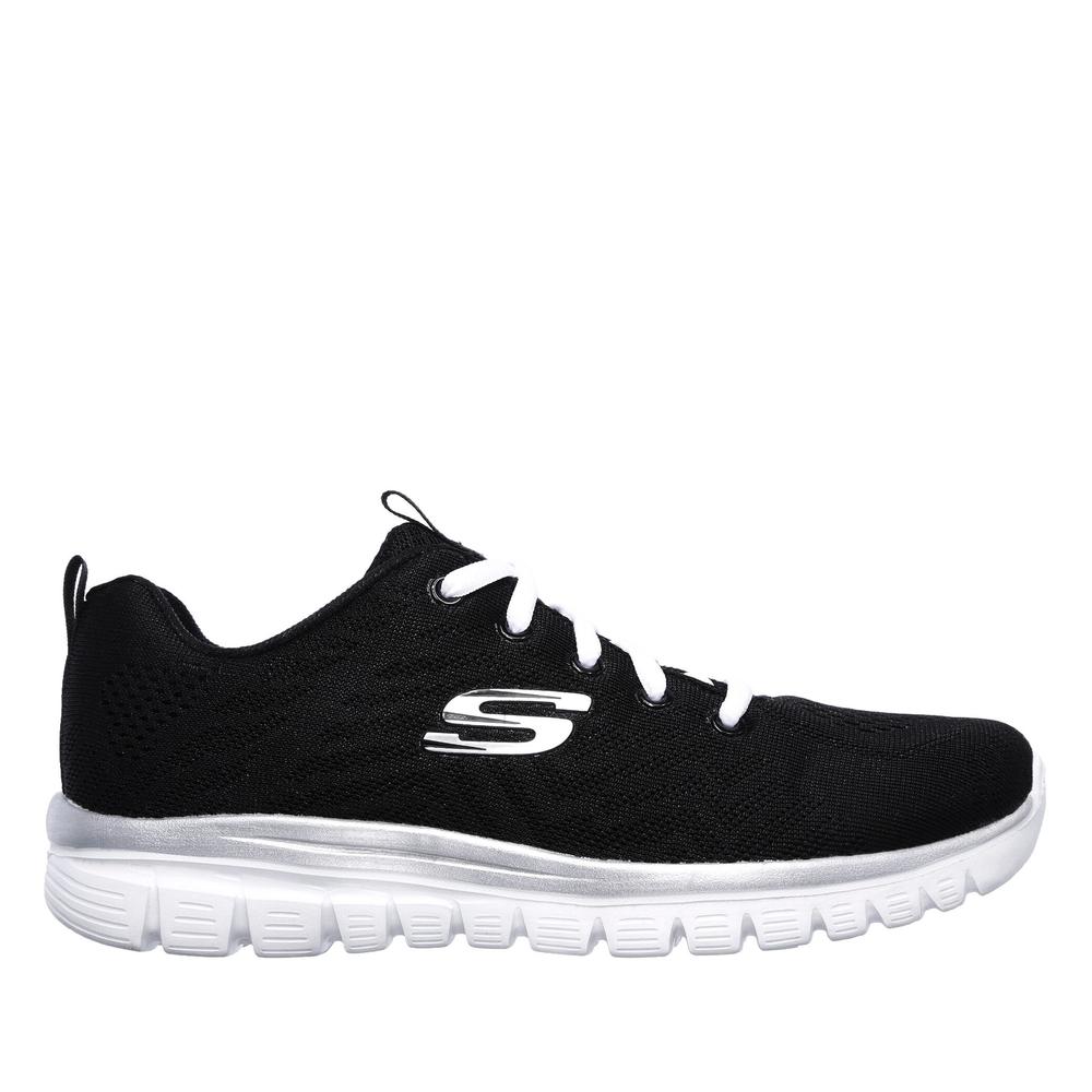 Buty Skechers Graceful Get Connected 12615BKW - czarne