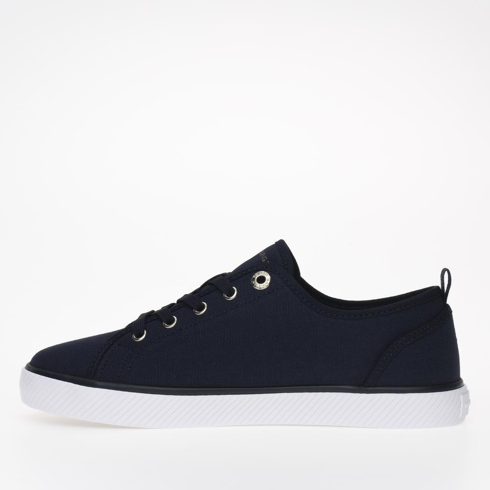 Buty Tommy Hilfiger Vulc Canvas FW0FW08063-DW6 - granatowe