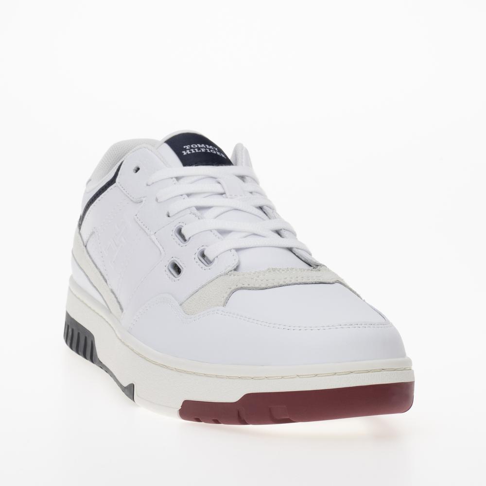 Buty Tommy Hilfiger Basket Street Mix FM0FM04970-YBS - białe