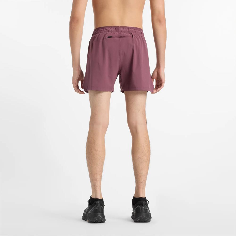 Spodenki New Balance MS41286FDP - bordowe