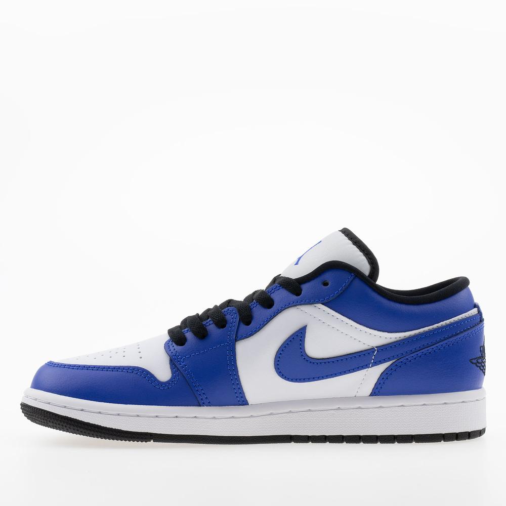 Buty męskie Nike Air Jordan 1 Low 553558-124 - niebiesko-białe