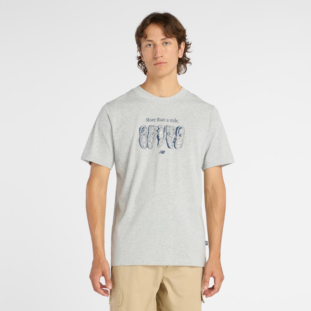 Koszulka męska New Balance MT61778SAG - szara