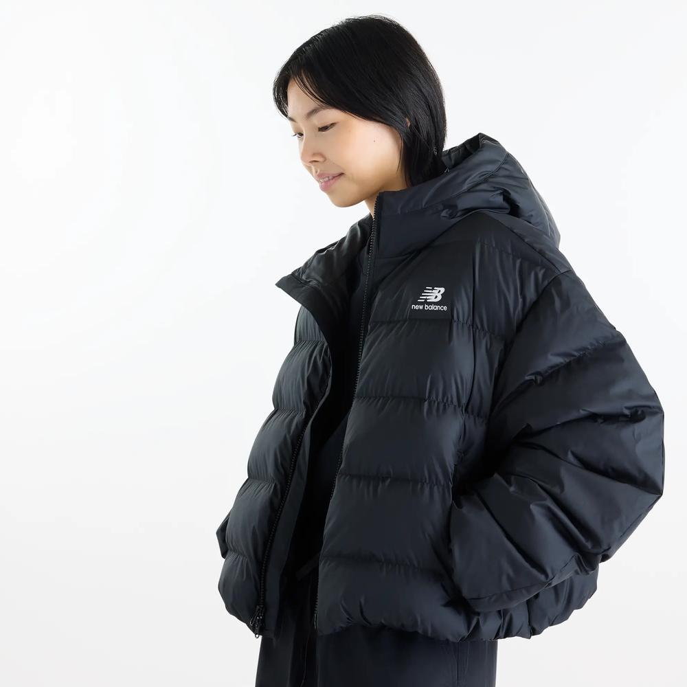 Kurtka damska New Balance Boston Puffer WJ62V5SNBK - czarna