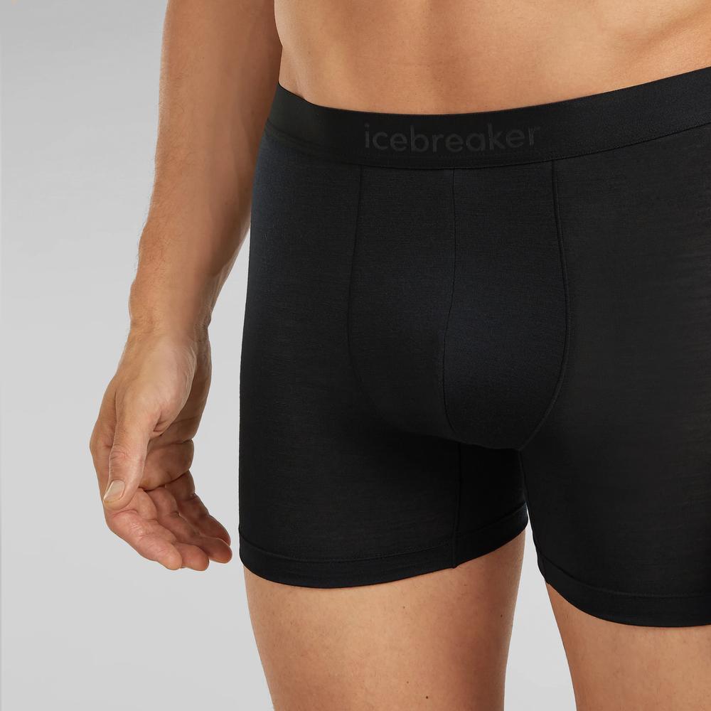 Bokserki Icebreaker 125 Anatomica Boxers 0A571V0011 - czarne