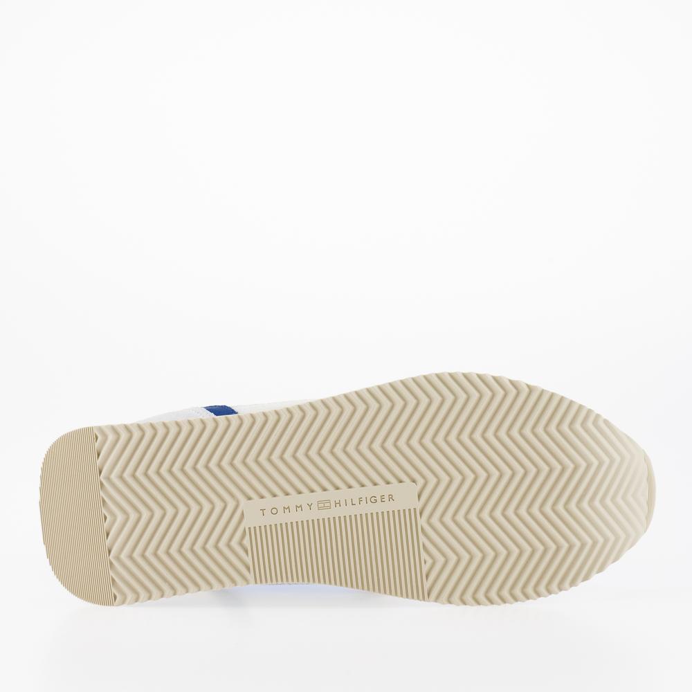 Buty Tommy Hilfiger Essential Running FW0FW06947-C1Z - biało-niebieskie
