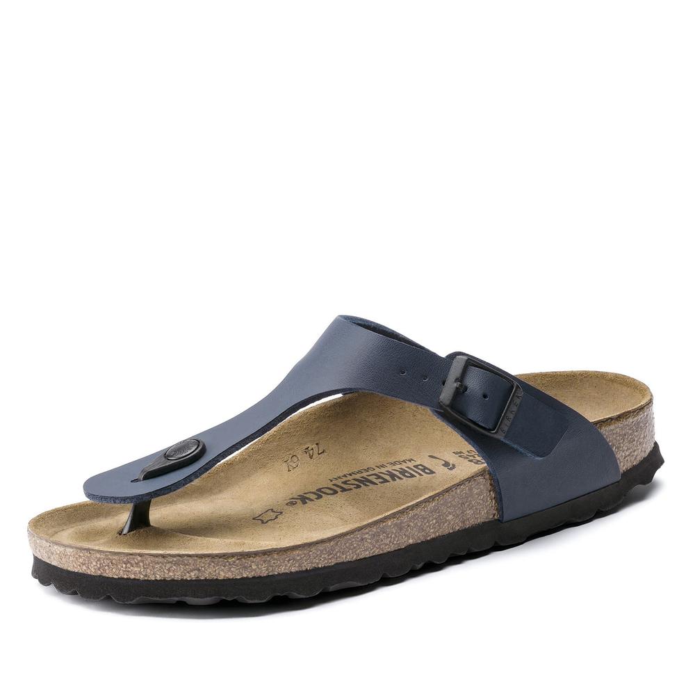 Japonki unisex Birkenstock Gizeh 143621 - granatowe