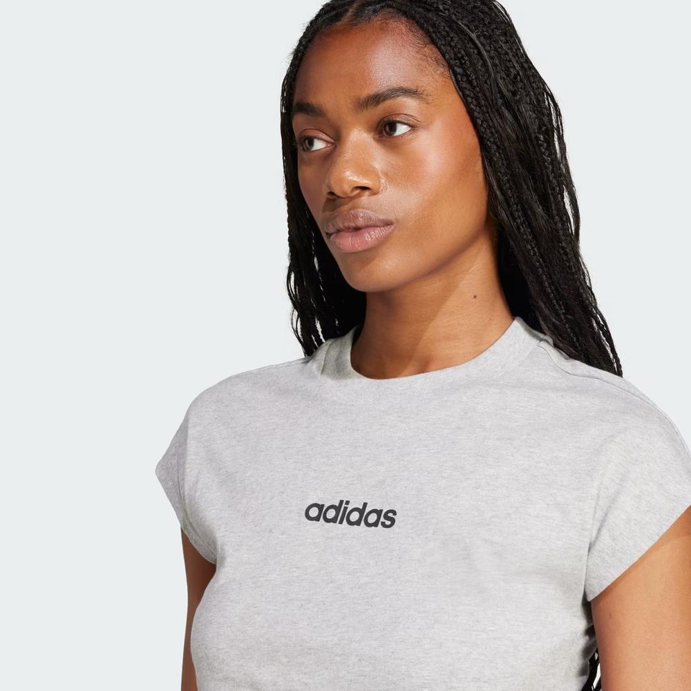 Koszulka damska adidas Sportswear Linear JC8241 - szara