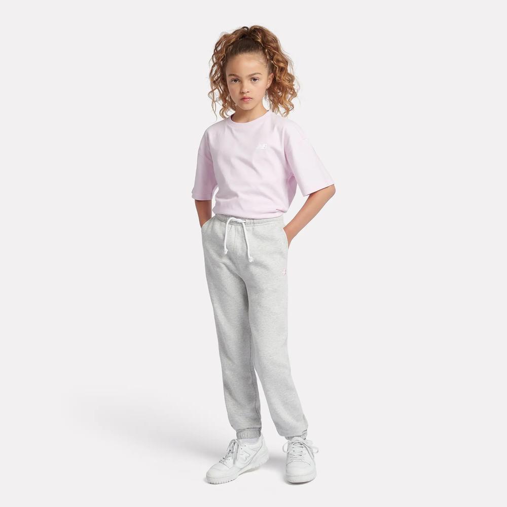 Spodnie dziecięce New Balance LAKG0058AHH - szare