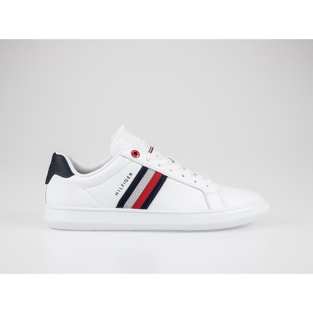 Tommy Hilfiger Essential Leather Cupsole Trainers > FM0FM03424-YBR