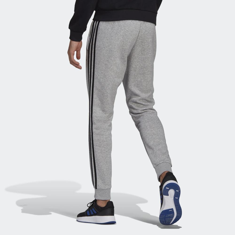 Spodnie adidas Essentials French Terry Tapered Cuff 3-Stripes Pants GK8824 - szare