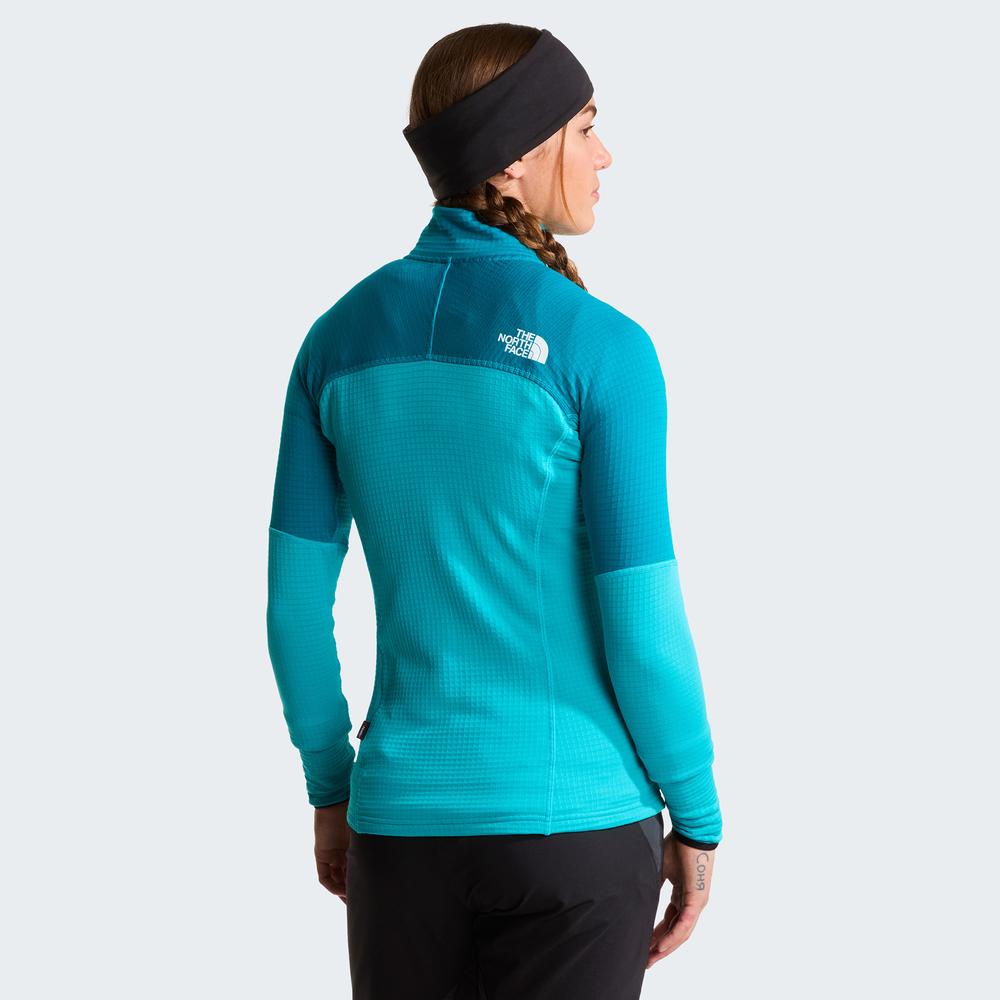 Kurtka damska The North Face Stormgap Power Grid 0A8G325A21 - niebieska